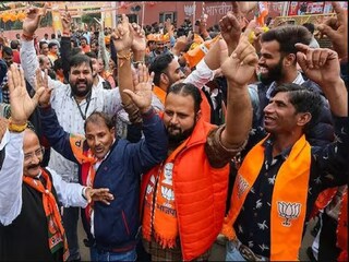 রাজস্থানে বিজেপি কর্মীদের উল্লাস৷ ছবি- পিটিআই