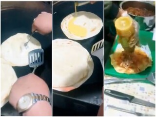 রাস্তার ধারে দোকান, এগ-চিকেন রোল ভাজছেন স্বয়ং মন্ত্রীমশাই