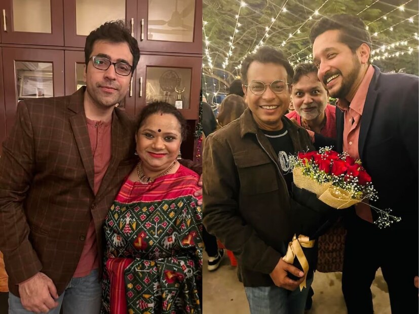 উপস্থিত ছিলেন সস্ত্রীক আবীর চট্টোপাধ্যায়, সৃজিত মুখোপাধ্যায়৷ রুদ্রনীল ঘোষও হাজির হয়েছিলেন। 