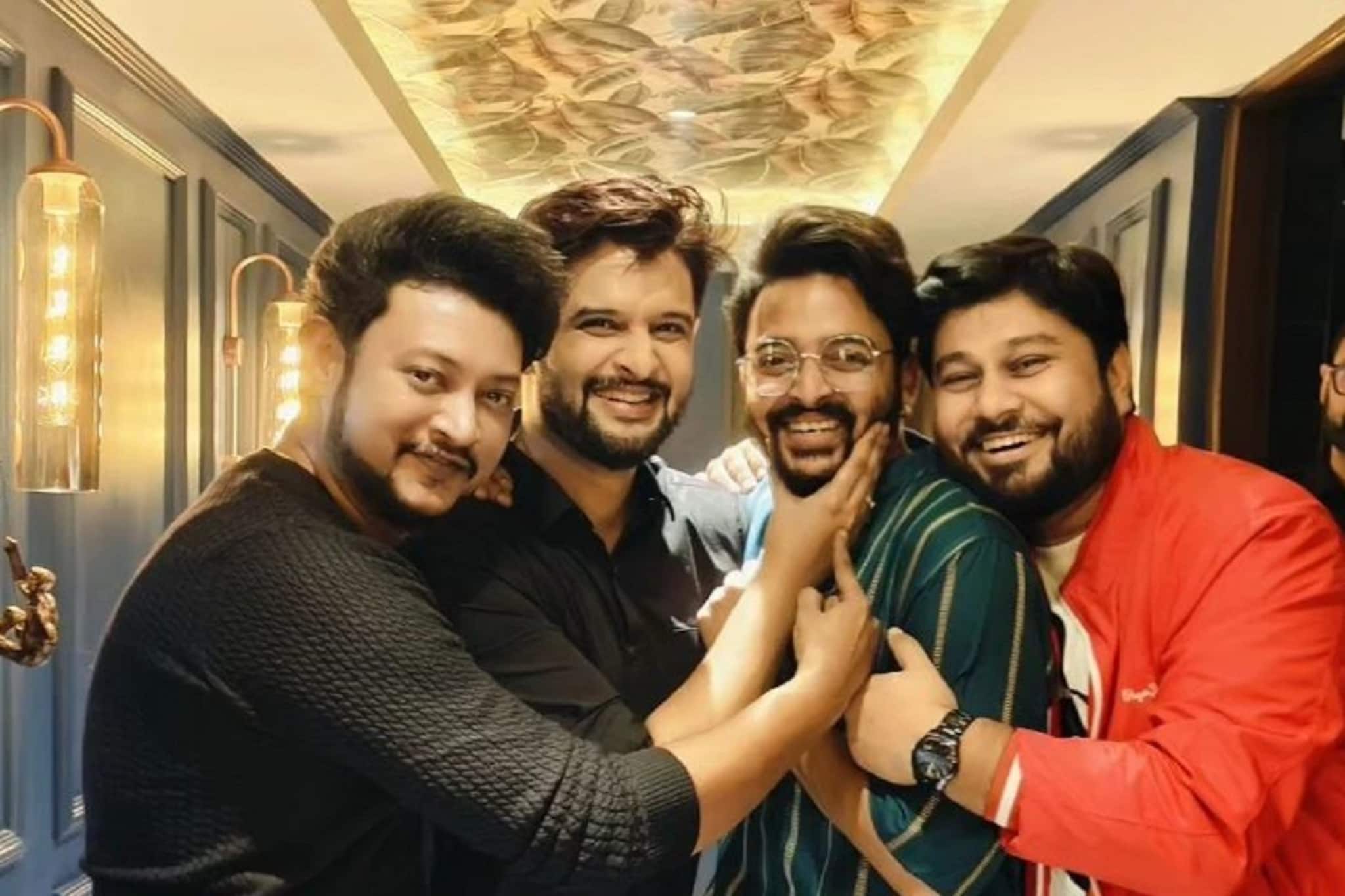 বন্ধুর বিয়ে বলে কথা, টোপর পরে সৌরভ, গ্লাস মাথায় উঠল নীলের! ভাইরাল ভিডিও