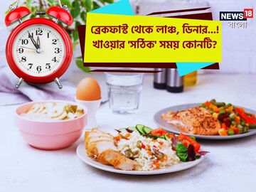 ব্রেকফাস্ট থেকে লাঞ্চ, ডিনার...! খাওয়ার 'সঠিক' সময় কোনটি? ফিট থাকতে দেখে নিন