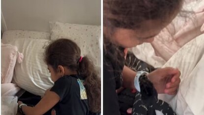 আবাক কাণ্ড! একই বিছানায় সাপ ও একটি শিশু! আবাক কাণ্ড! একই বিছানায় সাপ ও একটি শিশু!