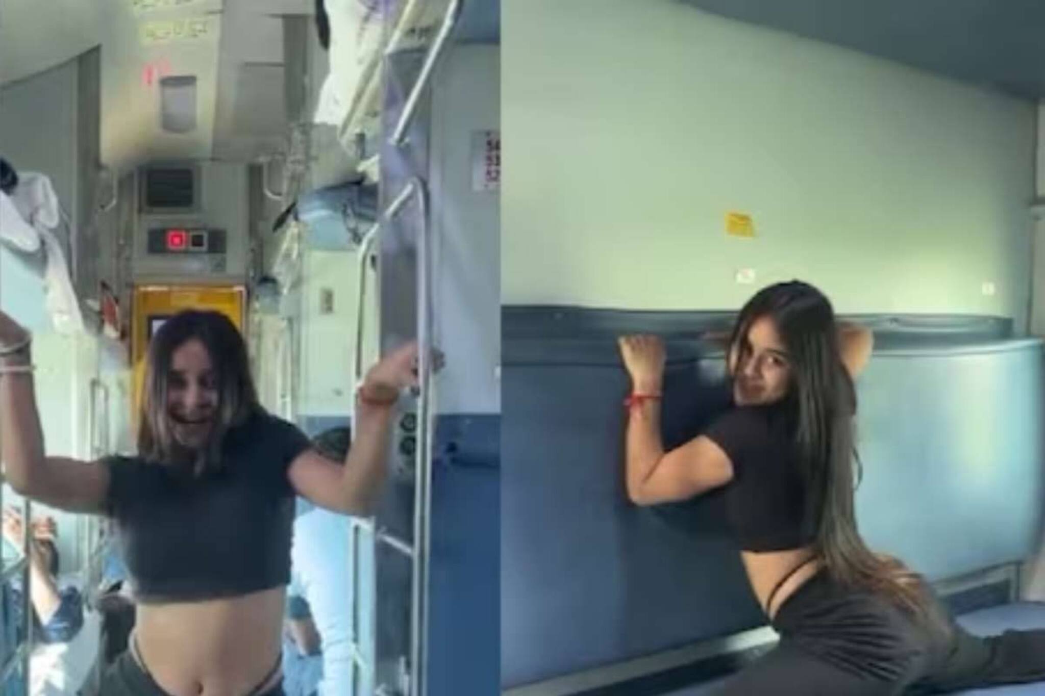 এখন ট্রেনেই উন্মত্ত নাচ! মসৃণ শরীরে বেলি ডান্স, ভিডিও দেখলে চক্ষু ছানাবড়া হবে