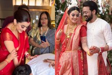 বউয়ের পা ছুঁয়ে প্রণাম, শ্বশুরবাড়িতে দর্শনার ভাতকাপড়, নজির গড়লেন স্বামী সৌরভ