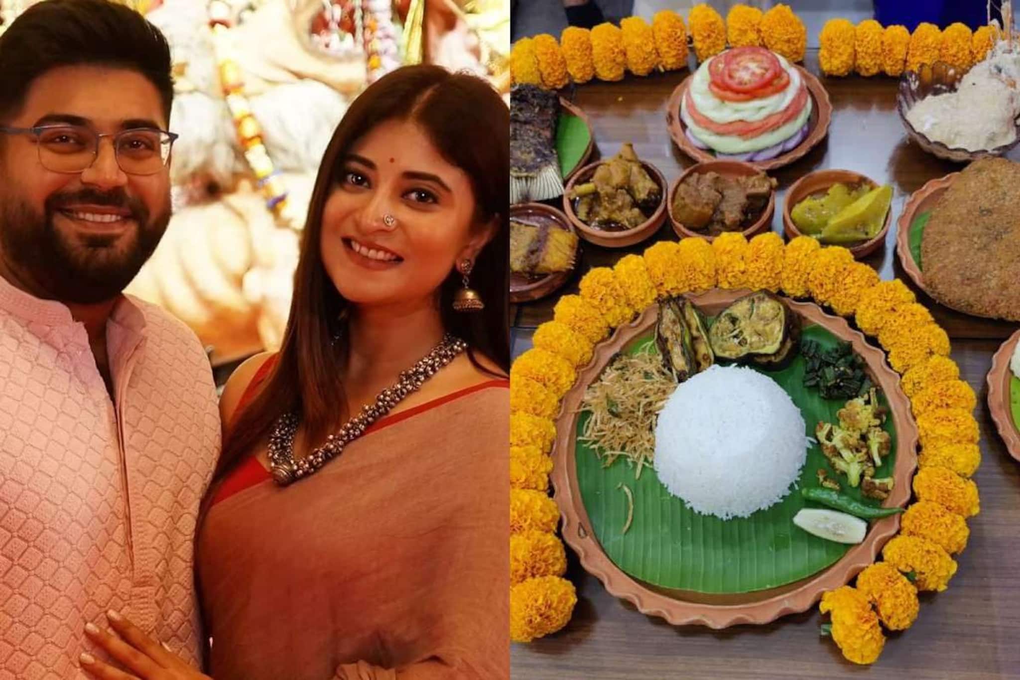 মাছের মুড়ো, মুরগি, পাঁঠা, রকমারি মিষ্টি! বিয়ের আগের রাতে সন্দীপ্তার আইবুড়ো ভাত