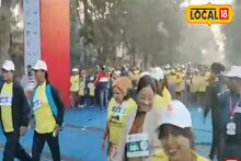 মহিলাদের 'কামাল' ফিটনেস! শাড়ি পরেই ম্যারাথনে দৌড়
