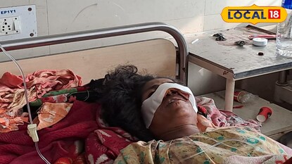 হাতির হানায় আহত এক হাতির হানায় আহত এক