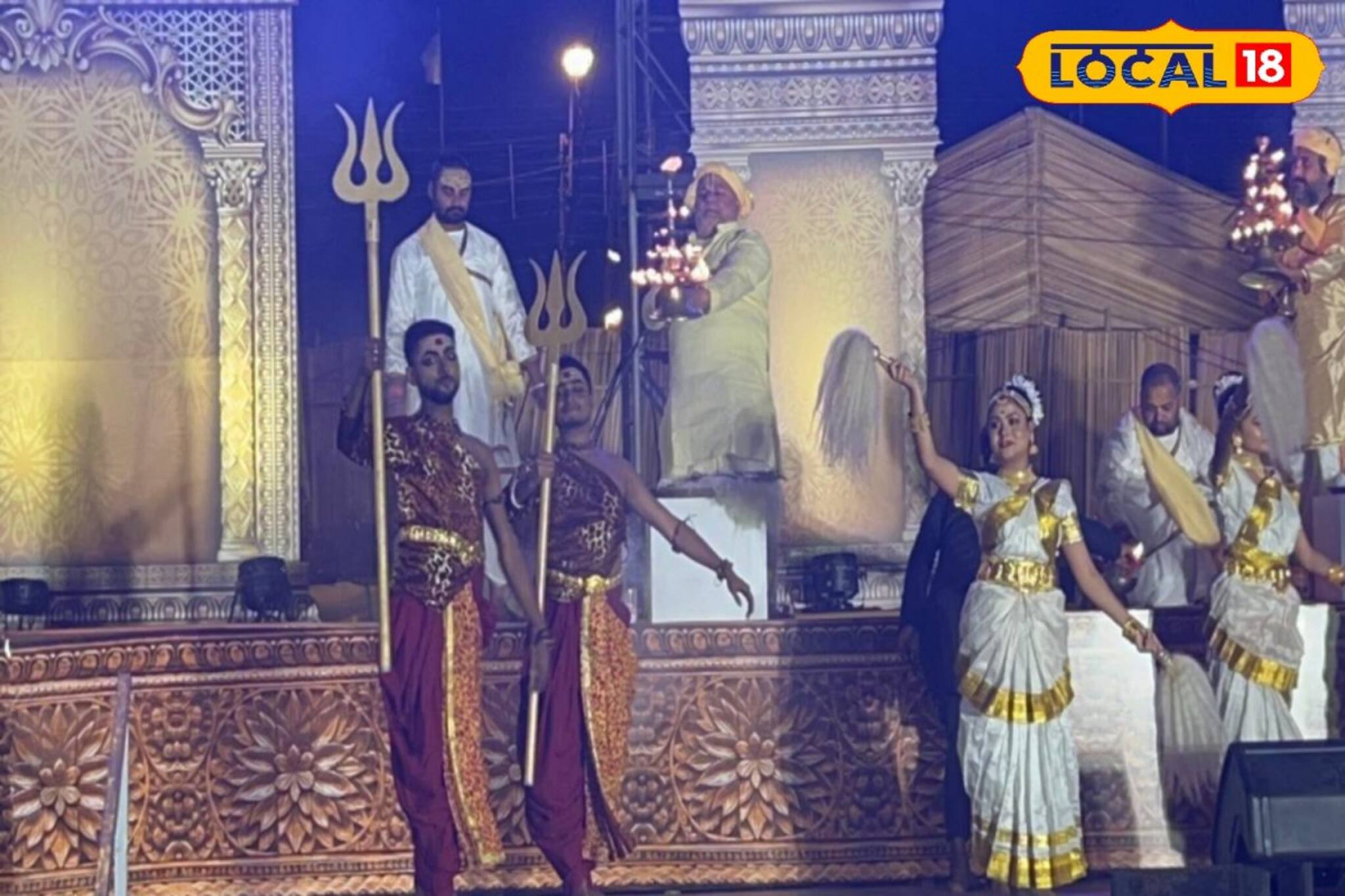 নিকষ রাতে অগণিত প্রদীপ! গঙ্গাসাগর সৈকত আলোকিত আরতির ছটায়, দেখুন ছবি