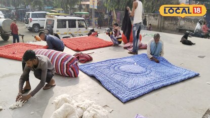 লেপ-কম্বল তৈরিতে ব্যস্ত ধুলুরি