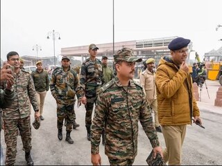 নিরাপত্তার চাদরে অযোধ্যা৷ ছবি- পিটিআই 