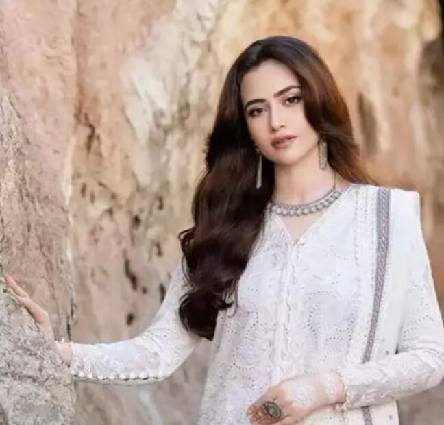 পাকিস্তানি বিনোদন দুনিয়ায় সানা প্রথম সারির পরিচিত নাম৷ বিয়ের দিন হাল্কা প্যাস্টেল শেডের লেহঙ্গা এবং সাবেকি অলঙ্কারে অপরূপা সাজে ধরা দিয়েছেন সানা৷