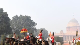 ঘোড়ায় টানা এই গাড়িতে চড়েই প্রজাতন্ত্র দিবসের অনুষ্ঠানে যান রাষ্ট্রপতি দ্রৌপদী মুর্মু৷ ছবি- এএনআই