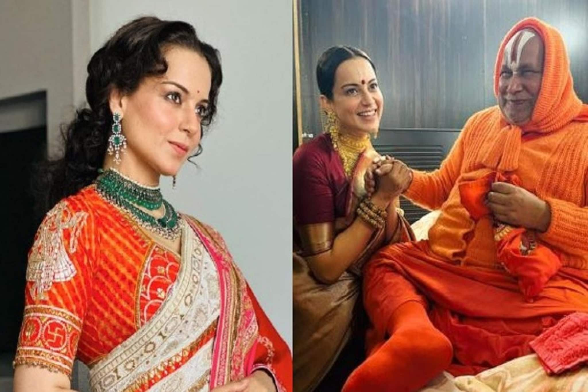 রাম মন্দিরে কঙ্গনা, সোনার গয়না ও শাড়ির সাজে মন্দির পরিষ্কার-পুজো অভিনেত্রীর!