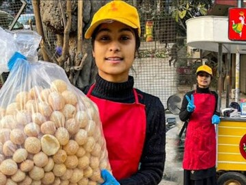 ২১ বছর বয়সি এই তরুণী এখন ভাইরাল ‘বিটেক পানিপুরিওয়ালি’ নামে