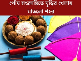 শীতকে বুড়ো আঙুল দেখিয়ে ছাদেই পিকনিক! পৌষ সংক্রান্তিতে ঘুড়ির খেলায় মাতলো শহর