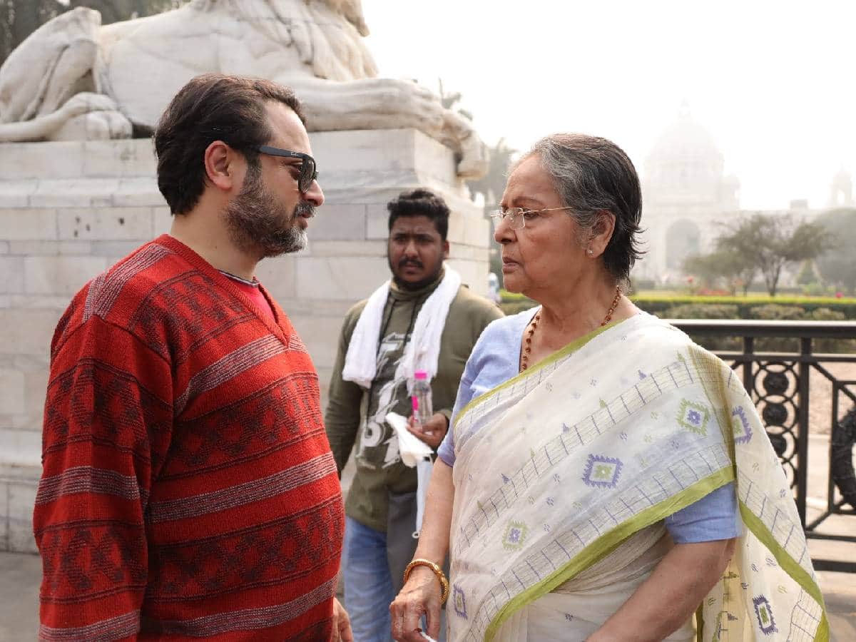 কলকাতায় শিবপ্রসাদের ছবির শ্যুটে রাখি গুলজার