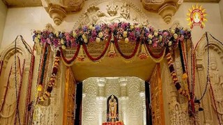 অযোধ্যার রাম মন্দিরে রাম লালার মূর্তি৷ ছবি- পিটিআই