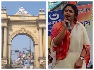 কার্জন গেটের সামনেই যুব তৃণমূলের সভা থেকে এই মন্তব্য করেন সায়নী৷ 