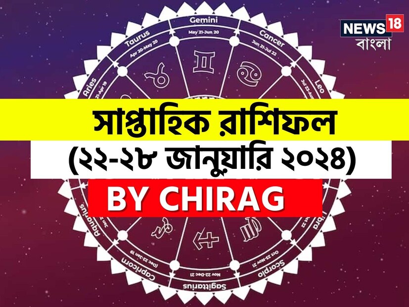 গণনা তাঁর অভ্রান্ত, সাধারণ নাগরিক থেকে শুরু করে তারকা, সবার ভরসার জায়গা তিনি। এবার নিউজ18 বাংলার জন্য কলম ধরলেন প্রখ্যাত দূরদর্শী জ্যোতিষী চিরাগ, দেখে নেওয়া যাক রাশি মিলিয়ে চলতি সপ্তাহে কার ভাগ্য সম্পর্কে কী বলছেন তিনি।