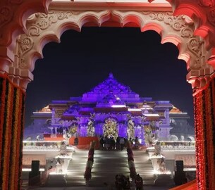 রামলালার প্রাণ প্রতিষ্ঠার আগেই সামনে এল রাম মন্দিরের অপূর্ব দৃশ্য! রইল সব ছবি