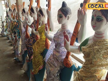 সরস্বতী প্রতিমা।