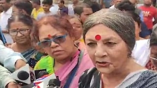 সন্দেশখালিতে বৃন্দা কারাট৷ সন্দেশখালিতে বৃন্দা কারাট৷