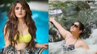 বৃষ্টিভেজা শরীর, নিজেকে সামলাতে না পেরে যা করলেন শ্রাবন্তী...! 