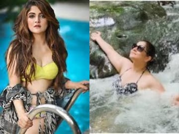 বৃষ্টিভেজা শরীর, নিজেকে সামলাতে না পেরে যা করলেন শ্রাবন্তী...! 