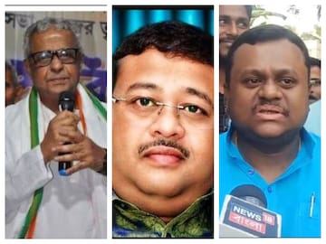 শিশির, দিব্যেন্দু ও সৌমেন্দু অধিকারী৷