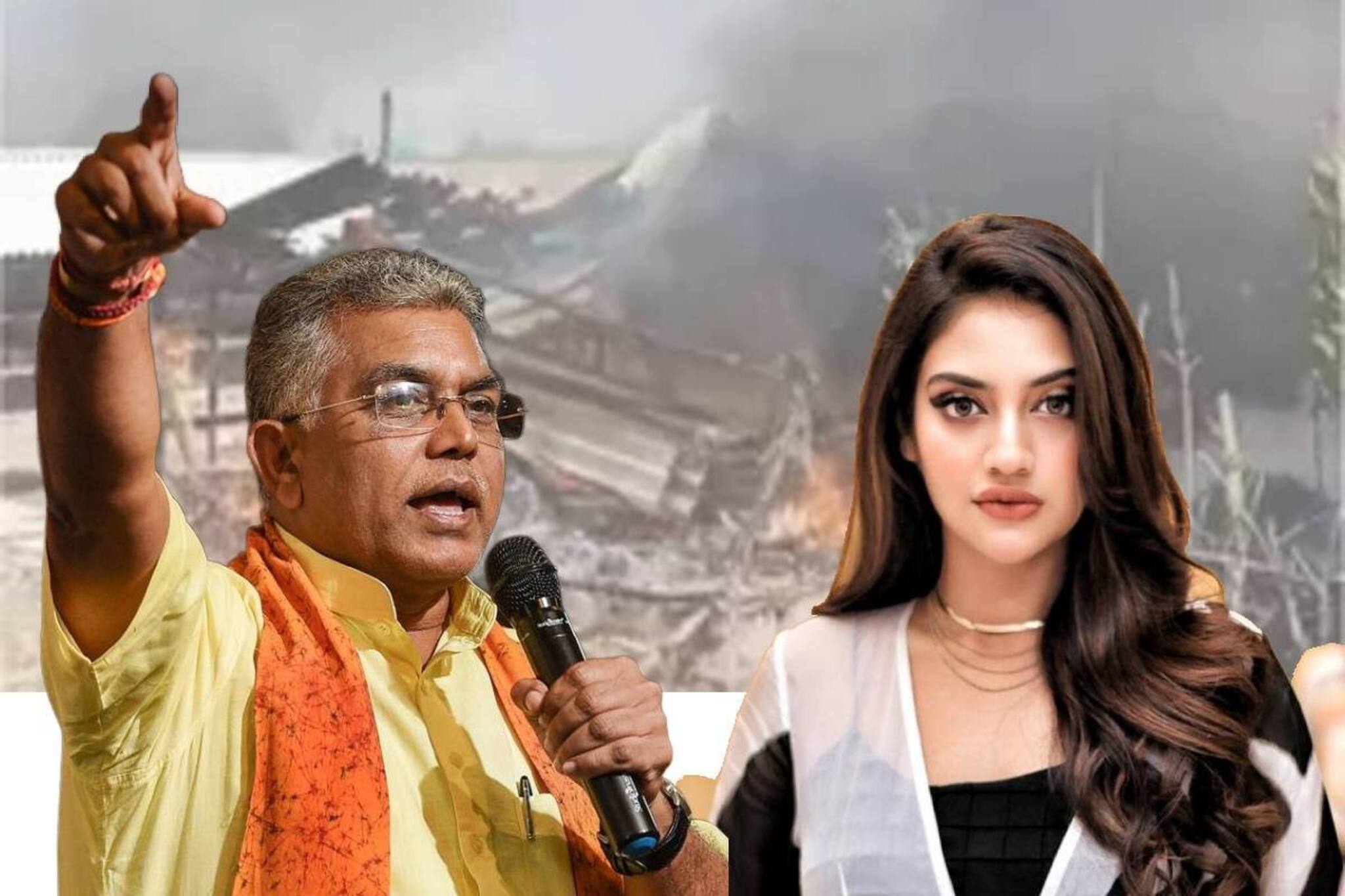 জ্বলছে সন্দেশখালি, কোথায় সাংসদ নুসরত জাহান? 'খোঁজ' দিলেন দিলীপ ঘোষ