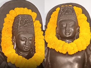পুকুর খুঁড়তে গিয়ে চক্ষু চড়কগাছ দিনমজুরদের! বেরিয়ে এল প্রাচীন বিরল মূর্তি