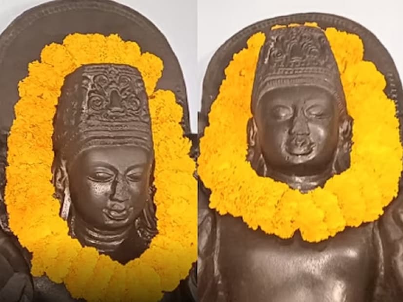 পুকুর খননের কাজ চলছিল জোরকদমে। আর খননকার্য চলাকালীন আচমকাই এক অদ্ভুত ধাতব শব্দ কানে আসে খননকারীদের। এমনকী আতঙ্কিত হয়ে পড়েছিলেন জেসিবি অপারেটরও। এরপরে কোদাল দিয়ে মাটি সরাতেই চমকে ওঠেন ঘটনাস্থলে উপস্থিত সকলে। বেরিয়ে আসে কালো পাথরের তৈরি ভগবান সূর্যের প্রাচীন এবং দুর্লভ এক বিগ্রহ। 