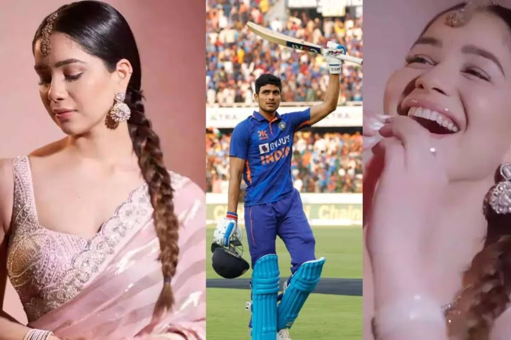 শৃঙ্গার রসে মজে সারা, লাস্যময়ীকে দেখেই কি শুভমানের শতরান! তোলপাড়