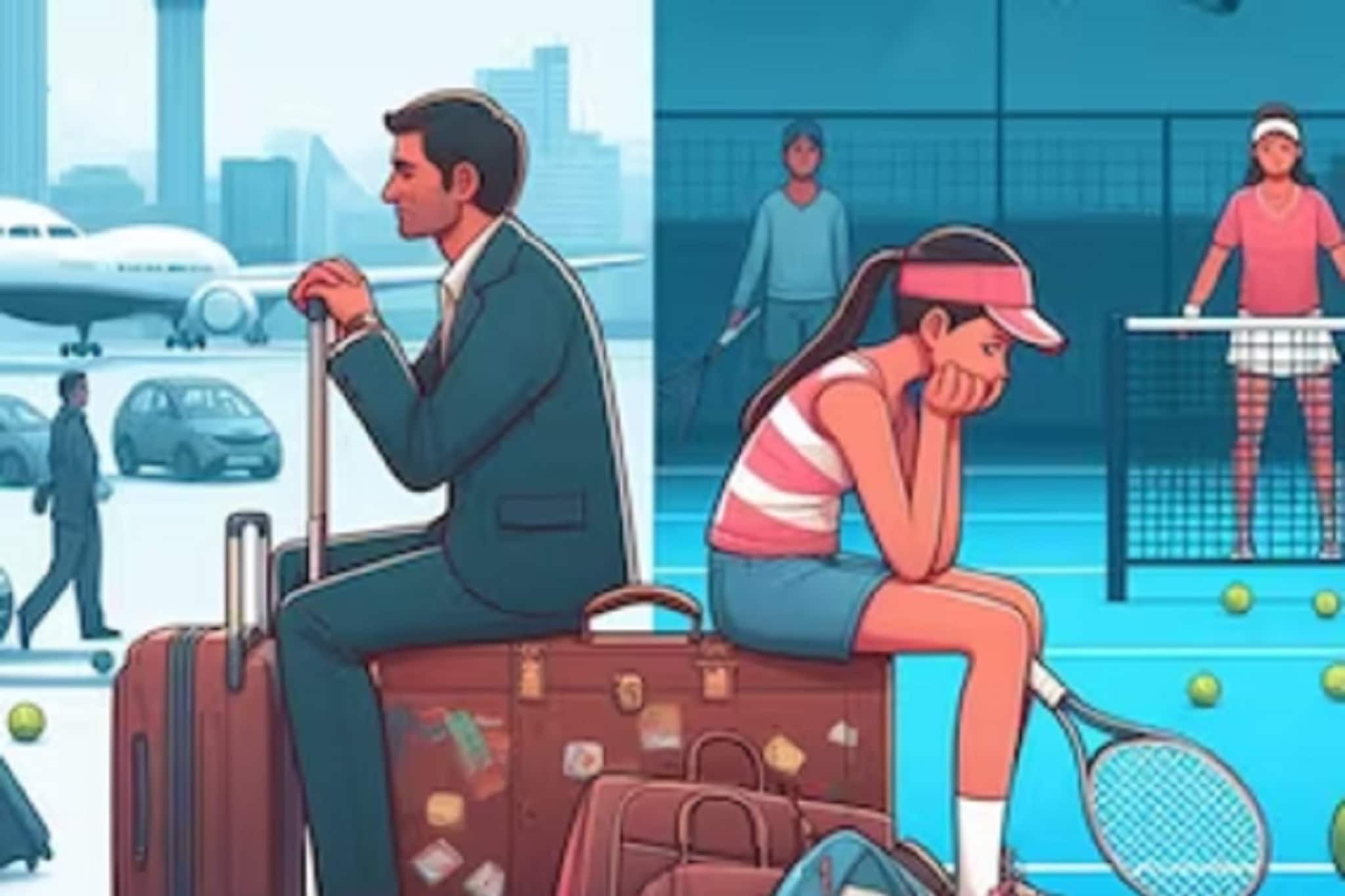 টেনিস খেলোয়াড় কন্যার জন্য কাতর আর্জি এক অসহায় বাবার;অথচ মন গলল না বিমান সংস্থার