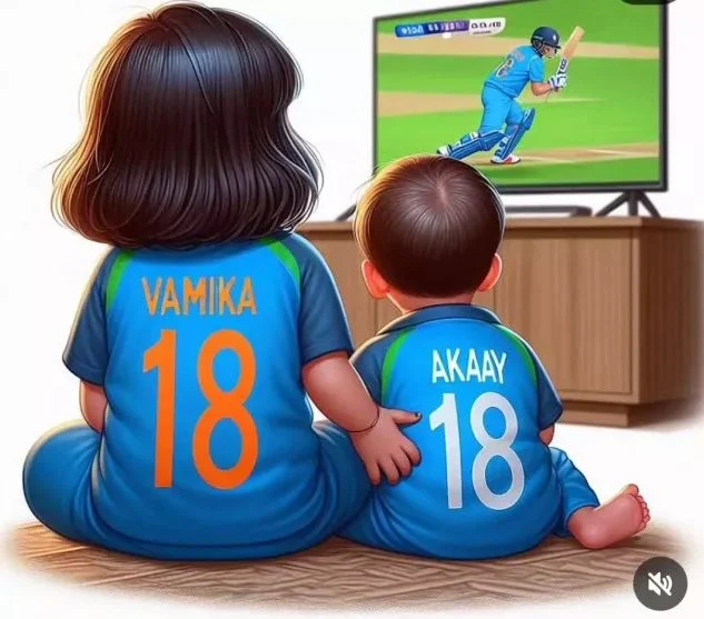 অকায় ও ভামিকার এই এআই জেনারেটেড ছবি কিছুদিন আগে ভাইরাল হয়েছিল। ফেব্রুয়ারি মাসে দ্বিতীয়বার বাবা-মা হয়েছেন বিরাট কোহলি ও অনুষ্কা শর্মা। ছেলে অকায়ের জন্ম হয়েছে লন্ডনে।
