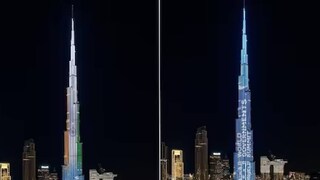 সংযুক্ত আরব আমিরশাহি সফরে মোদি; ভারতের প্রধানমন্ত্রীকে স্বাগত জানাতে আলোয় সেজে উঠল বুর্জ খলিফা
