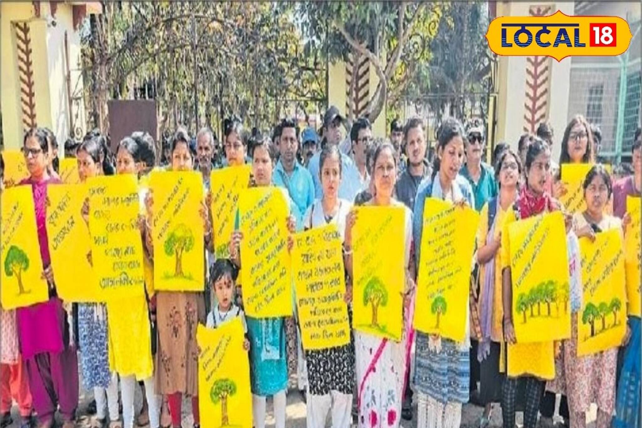 গাছ কাটা রুখতে হাতিয়ার গান, শান্তিনিকেতনে সরব শিল্পীরা