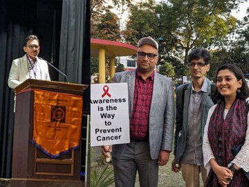 ‘লিভিং অন আ জেট প্লেন, আ ক্যানসার ওয়ার অ্যান্ড পিস স্টোরি’। 