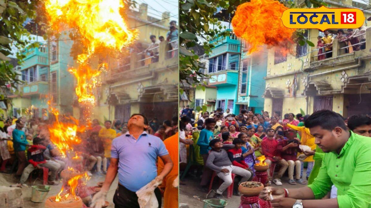 Old Ritual F Old Rituals: বাবা পঞ্চাননের আশীর্বাদে মনস্কামনা পূরণে মাথায় মালসা রেখে ...