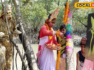 ম্যানগ্রোভ সাথে রং খেলা
