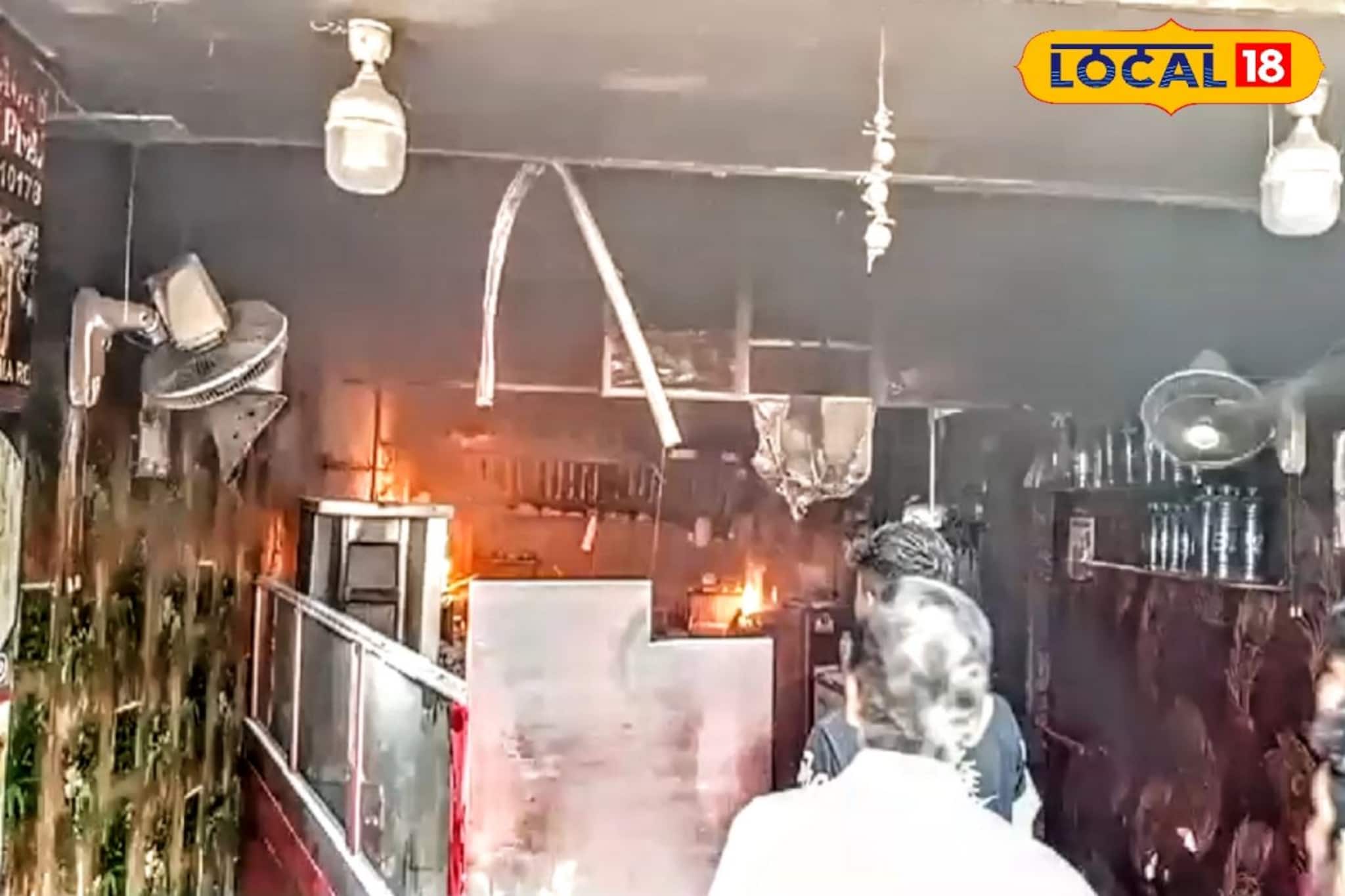 পাশেই একাধিক গ্যাস সিলিন্ডার, দাউ দাউ করে আগুন জ্বলে উঠল স্ন্যাক্সের দোকান...