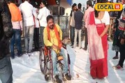 মোদির টানে হুইল চেয়ারে করে আরামবাগে হাজির চন্দ্রকোনার সঞ্জীব