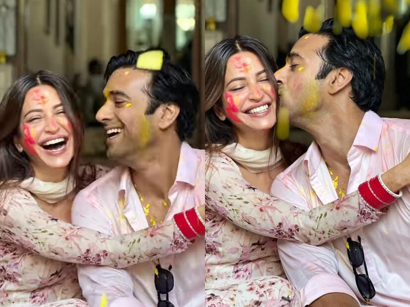 হোলির নানা মুহূর্তের ছবিও তাঁরা সামাজিক মাধ্যমে ভাগ করে নেন। 