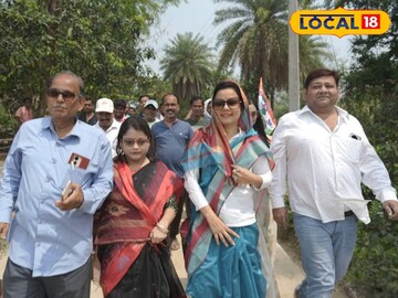 কালিগঞ্জে সারাদিন প্রচারে ব্যস্ত মহুয়া মৈত্র