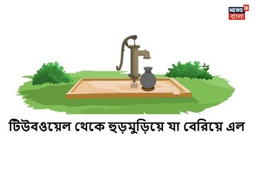 মাঠের মধ্যে থাকা এই টিউবওয়েল পাম্প করতেই চক্ষু চরকগাছ পুলিশের, জল তো নয় হুড়মু