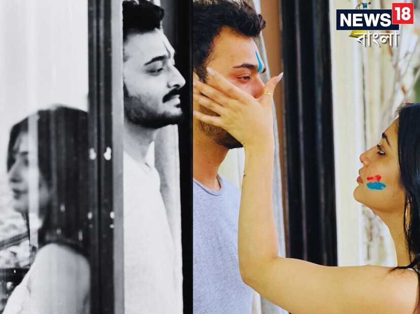 একে অপরের গালে আবির ছুঁইয়ে বসন্তে মেতে উঠেছেন তাঁরা।  সান বাংলার ‘দ্বিতীয় বসন্ত’ সিরিয়ালে অভিনয় করছেন যুগল। এই ছবি দেখে অনুরাগীরা যা বোঝার বুঝে নিয়েছে।