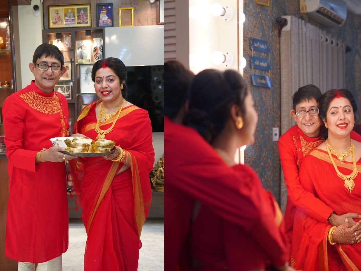 কাঞ্চন-শ্রীময়ীর ভাতকাপড়ের অনুষ্ঠান