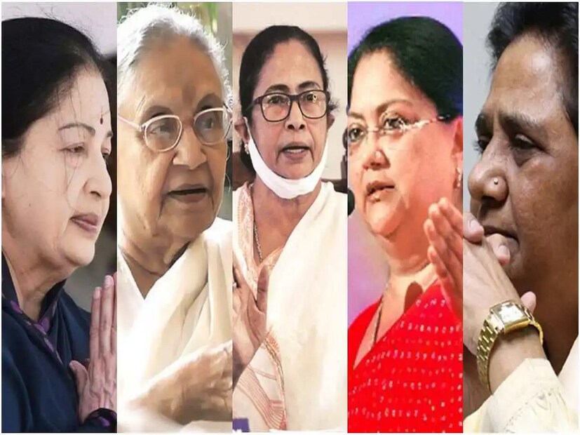 এর মধ্যে তামিলনাড়ু, দিল্লি ও উত্তরপ্রদেশে দুজন মহিলা মুখ্যমন্ত্রীর দায়িত্ব পালন করেছিলেন। মহিলা মুখ্যমন্ত্রীদের মধ্যে ছিলেন পাঁচজন ভারতীয় জাতীয় কংগ্রেস, চারজন ভারতীয় জনতা পার্টি এবং দুইজন সর্বভারতীয় আন্না দ্রাবিড় মুনেত্র কড়গমের রাজনীতির সঙ্গে যুক্ত ছিলেন। তৃণমূল কংগ্রেসের নেত্রী হিসেবে মমতা বন্দ্যোপাধ্যায় মুখ্যমন্ত্রী হন। 