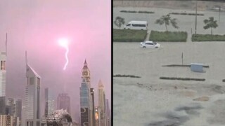 আরবে এ কী কাণ্ড? UAE-তে মুষলধারে বৃষ্টি! বন‍্যাপরিস্থিতি মরুভূমিতে!