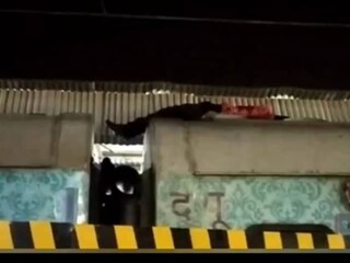 ঘণ্টা প্রতি ১০০ কিলোমিটার গতিবেগে ছুটে চলা ট্রেনের ছাদে পড়ে রয়েছেন যুবক, তারপর যা ঘটল… শিউরে উঠছেন নেটিজেনরা